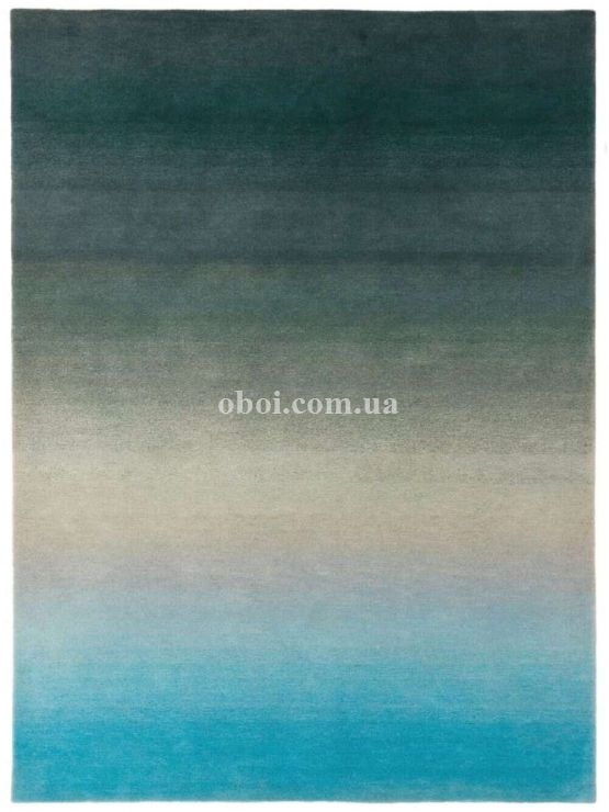 Ковер на пол Ombre из материала Шерсть, Полиэстер, цвет: Голубой, Синий в интерьере
