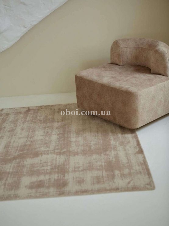 Ковер на пол Rugs Palace из материала Вискоза, Коттон, цвет: Бежевый в интерьере