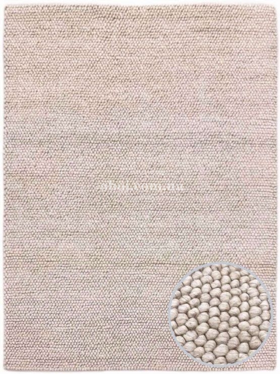 Ковер на пол Rugs Palace из материала Шерсть, Коттон, цвет: Бежевый в интерьере