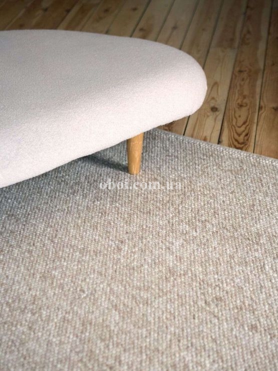 Ковер на пол Rugs Palace из материала Шерсть, Коттон, цвет: Бежевый в интерьере